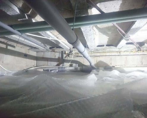 Kruipruimte ventilatie en isolatie Landgraaf