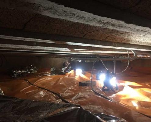 Kruipruimte ventilatie en TONZON isolatie