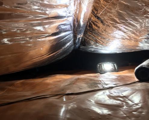 Kruipruimte ventilatie gaat schimmels tegen in Roosendaal