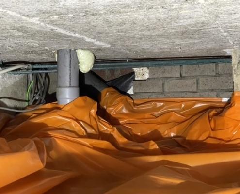 Kruipruimte ventilatie in Veen