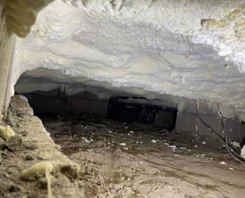 Kruipruimte isolatie in Gemert