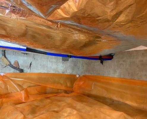 Warme vloer door vloerisolatie in ULVENHOUT AC
