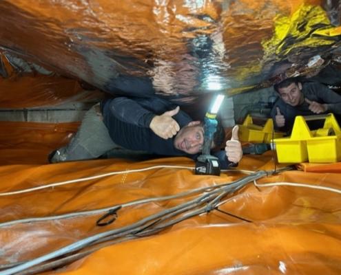 Kruipruimte ventilatie in Linschoten