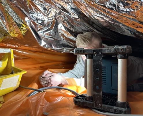 Kruipruimte ventilatie in Oss