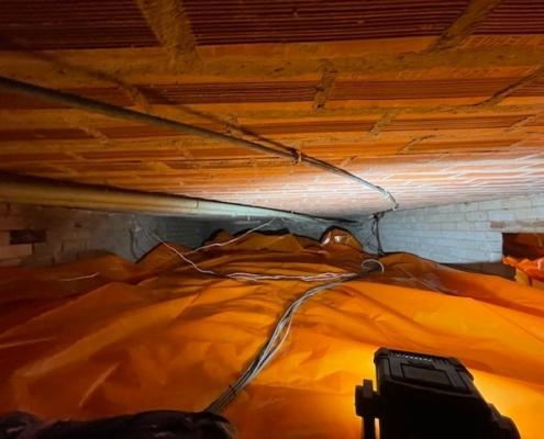 Kruipruimte ventilatie verhelpt vochtproblemen in Limbricht