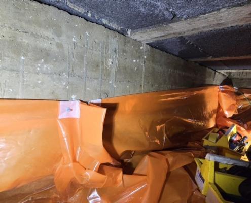 Kruipruimte ventilatie gaat schimmels tegen in Terheijden