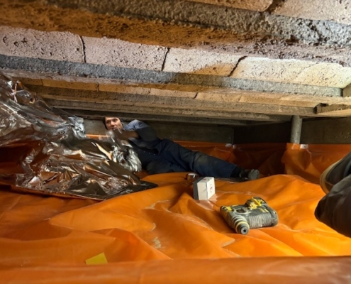 Kruipruimte ventilatie in Rosmalen