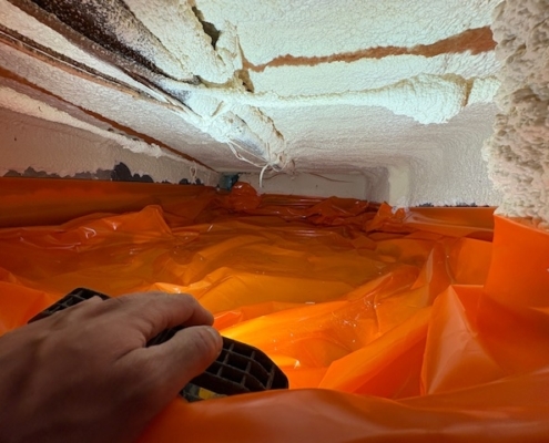Kruipruimte isolatie in Oud Turnhout