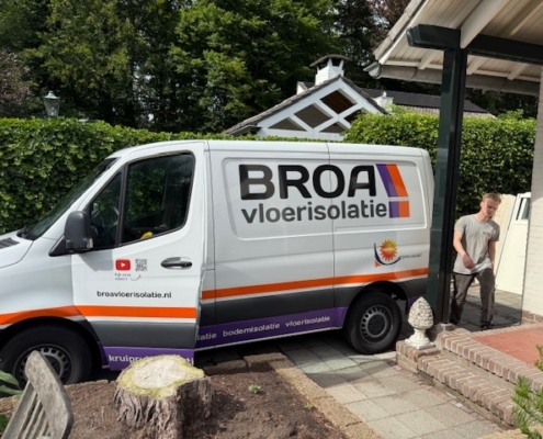 Milieuvriendelijk huis door vloerisolatie in Ulvenhout