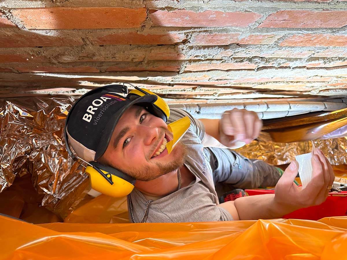 broa vloerisolatie bodemfolie aanbrengen