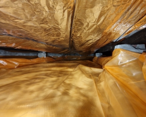 Milieuvriendelijk huis door vloerisolatie in Beneden Leeuwen